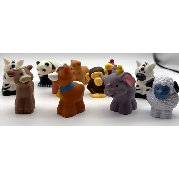Lot of 11-Fisher Price Little People - Noah's Ark - Animals monkey, Panda, Bear+ - Picture 3 of 5